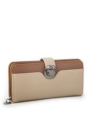 کیف پول سفید زنانه ابعاد بزرگ NAS BAG