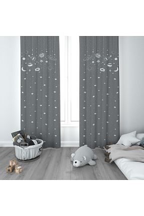 پرده زمینه رنگی مخمل CİCİ ODAM - کد 798123369