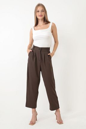 شلوار قهوه ای زنانه پلی ویسکون TUUWEAR - کد 848241499