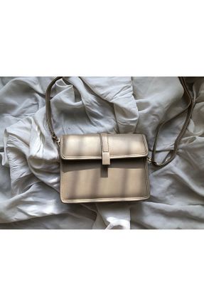 کیف دوشی بژ زنانه چرم مصنوعی Ahlatcınınkızı - کد 849657969