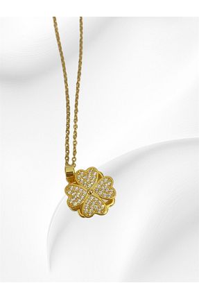گردنبند استیل ( فولاد ) طلائی زنانه استیل (فولاد) ANGELSS JEWELLERY - کد 849288368