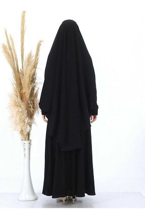 کلاه و ابایا مشکی زنانه پلی استر Genel Markalar - کد 80649576