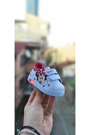 کفش اسنیکر قرمز بچه گانه چسبی ebulduk - کد 475847101