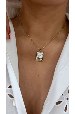 گردنبند استیل ( فولاد ) طلائی زنانه استیل (فولاد) İlayda - کد 849674019