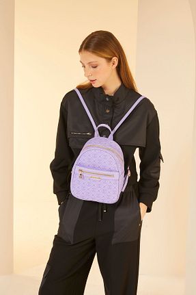 کوله پشتی بنفش زنانه سایز متوسط Pierre Cardin - کد 800354507
