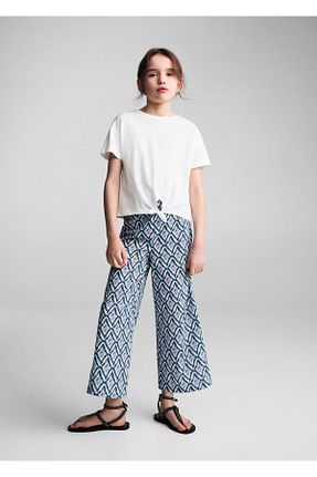 شلوار بنفش بچه گانه پنبه ای MANGO Kids - کد 821088344