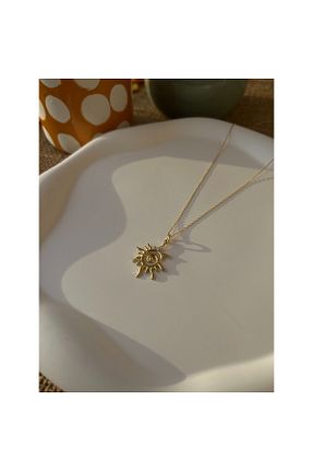 گردنبند نقره طلائی زنانه 925 عیار AS.CO DESIGN - کد 849470970