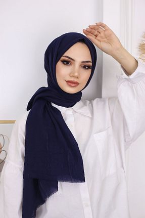 شال سرمه ای زنانه پنبه ای feronis - کد 797926004