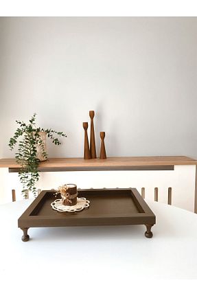 سینی قهوه ای چوب DEKORMED - کد 833085368