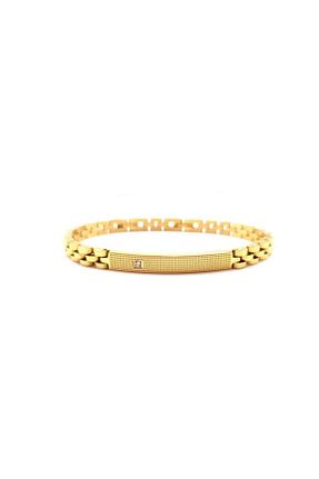 دستبند استیل (فولاد) طلائی زنانه استیل (فولاد) Welch - کد 849553407
