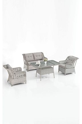 ست باغچه طوسی خیزران Evdemo - کد 806555204