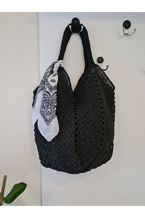 کیف دوشی مشکی زنانه حصیر Verda Desing - کد 295423885