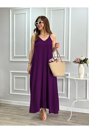 لباس بنفش زنانه بافتنی ORZUQLIFE - کد 815641945