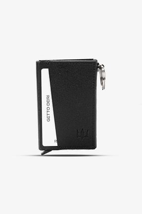 کیف پول مشکی زنانه ابعاد کوچک Getto Deri - کد 849604925