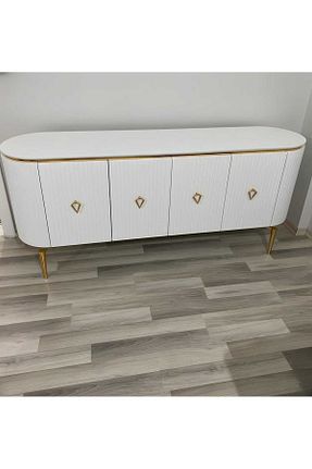 میز و پایه تلویزیون سفید MDF NUR AHŞAP - کد 811100760