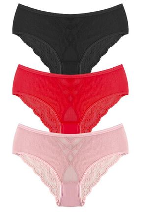 شورت سایز بزرگ رنگی زنانه فاق نرمال Cottonhill - کد 849624884