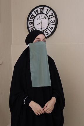روسری سبز پنبه ای DİLNUVAR - کد 849617680