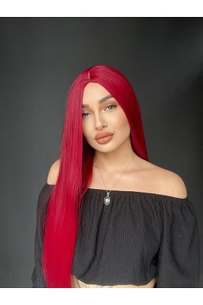 کلاه گیس قرمز زنانه Suzan Peruk - کد 849631247