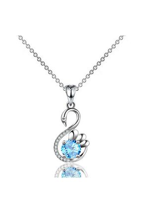 گردنبند نقره آبی زنانه 925 عیار AstoriaSilver - کد 673886965