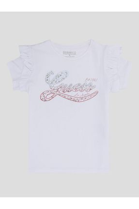 تیشرت سفید بچه گانه رگولار Guess - کد 849633909