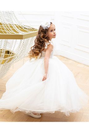 لباس سفید بچه گانه بافتنی sara tasarım - کد 849632618