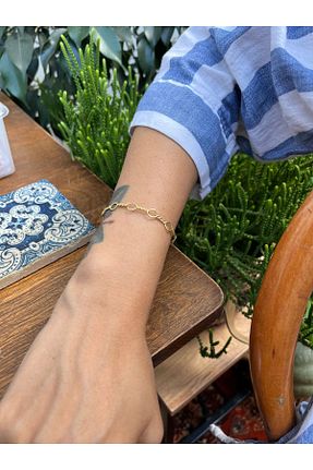دستبند جواهر طلائی زنانه yubijewelry - کد 849633272