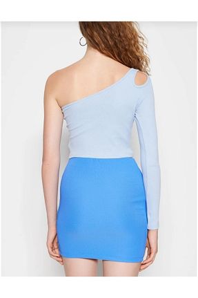 بلوز آبی زنانه ساده Piraye Boutique - کد 748268442