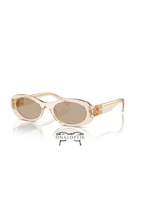 عینک آفتابی سفید زنانه UV400 Miu Miu - کد 849673576