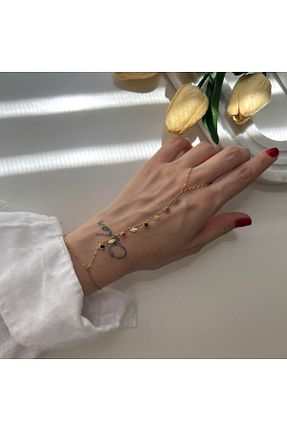 دستبند استیل (فولاد) طلائی زنانه استیل (فولاد) İlayda - کد 849685100