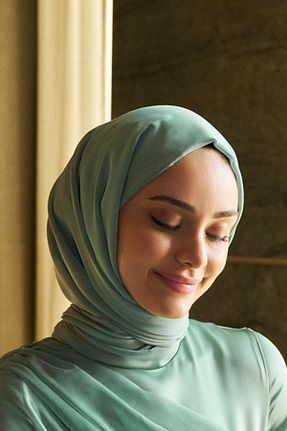 روسری سبز ساتن Azeem - کد 849693963