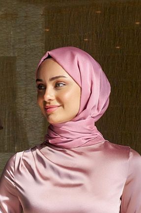 روسری صورتی ساتن Azeem - کد 849693970