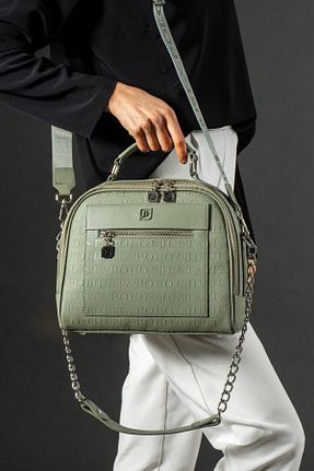 کیف دوشی سبز زنانه چرم مصنوعی Just Polo - کد 771418045