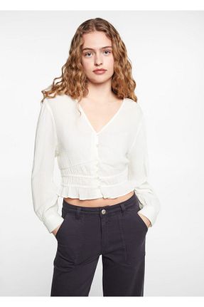 تیشرت نباتی زنانه رگولار MANGO Teen - کد 822182108