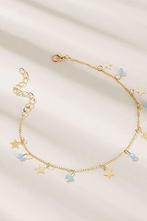 خلخال جواهر آبی زنانه فلزی New Obsessions - کد 46260536