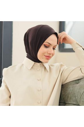 شال قهوه ای زنانه پنبه ای Organic - کد 746632409