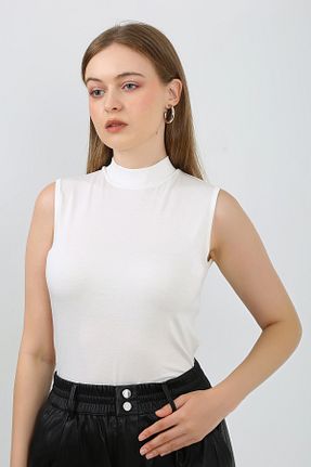 بادی سفید زنانه یقه ماهیگیر vitmo - کد 849762967