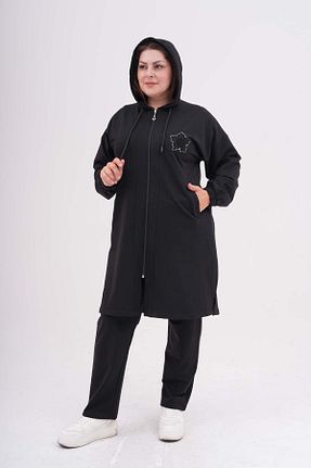 ست گرمکن سایز بزرگ مشکی زنانه پنبه پلی استر westbound - کد 849794273