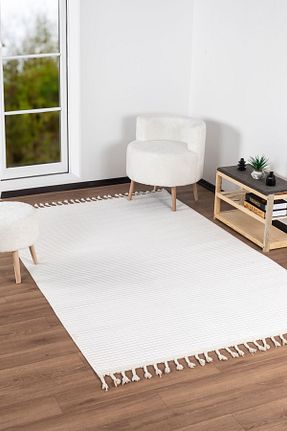 فرش سفید آنتی باکتریال Valery Home - کد 762589003