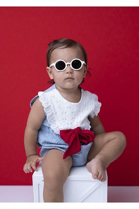 عینک آفتابی سفید بچه گانه پلاریزه SOLEDA - کد 132250337