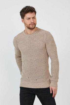 پلیور بژ مردانه Kırçıllı Tarz Cool - کد 794571745