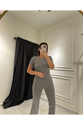 بلوز طوسی زنانه ساده Pop - کد 849762569