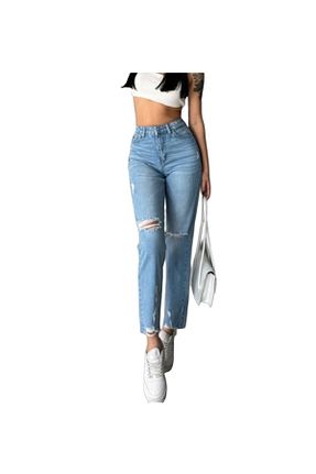 شلوار جین آبی زنانه پاچه ساده Butik - کد 849827102
