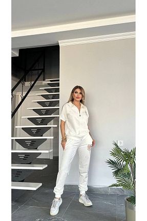 ست گرمکن سفید زنانه پاچه کش دار bonibon butikk - کد 833381843