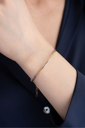 دستبند نقره صورتی زنانه 925 عیار Silvano Jewelry - کد 829401329