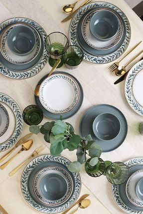 سرویس غذاخوری رنگی 6 نفره Keramika - کد 823191568