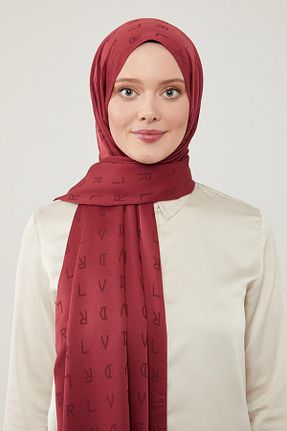 شال زرشکی زنانه پلی استر Levidor - کد 849953871