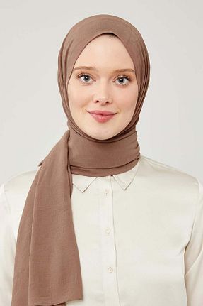 شال قهوه ای زنانه پلی استر Levidor - کد 849952719