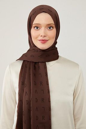 شال قهوه ای زنانه پلی استر Levidor - کد 849953895