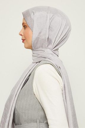 شال طوسی زنانه پلی استر Levidor - کد 849954210