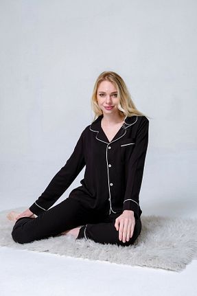 ست لباس راحتی مشکی زنانه ساده duvencasual - کد 148441106